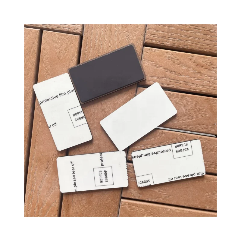 MDFSUB Wooden Rectangle Shape Sublimation Magnet Blanks Custom Fridge Magnets for Wedding Graduation Easter-Modern Design