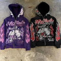 Manufacturer Streetwear No Strings Pullover Screen Dtg Print 100% Cotton 500 GsmAcid Wash Vintage Zip up Hoodies