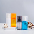 Customized 100ml 120ml 150ml 200ml Round Plastic Spray Bottle Large Lid Cover Lens Cleaner Packaging