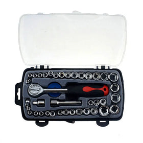 40 Pcs Automobile Repair Tool Socket Set Anti-Corrosion Ratchet Wrench Combination Tools for Car Repair With Carrying Box Kit