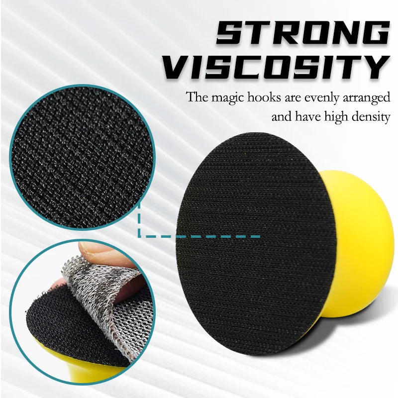 Karjoys 3 Inch Yellow Medium Hand Sanding Block OEM Customizable Abrasive Tools Back-Up Automotive Polishing Sanding Pads
