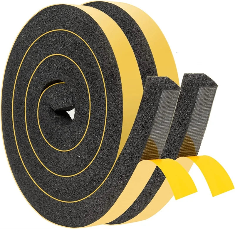 Storystore Foam Insulation Tape Self Adhesive Weather Stripping for Doors and Windows Door Seal Cooling Air Conditioning