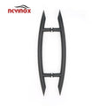 Luxury Modern Matte Black Stainless Steel Glass Door Pull Handles for Wooden Door