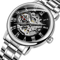 Montres De Luxe Forsining Wholesale Watch Mechanical Business Stainless Steel Bracelet Skeleton Hot Selling Men Wrist Watch