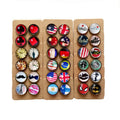 Manufacturer Personalized Ladies Customize Design Girls Earrings Glass Dome Cabochon Stud Earrings for Women