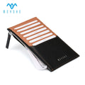 Factory Price  Custom Full Grain Genuine Leather RFID Blocking Card Holder Wallet Metal Zipper Polyester Lining for Women