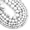 Natural 4mm 6mm 8mm 10mm Howlite Turquoises Round Loose Beads Stone 15 In Strand 4mm 6mm 8mm 10mm Jewelry M Necklace