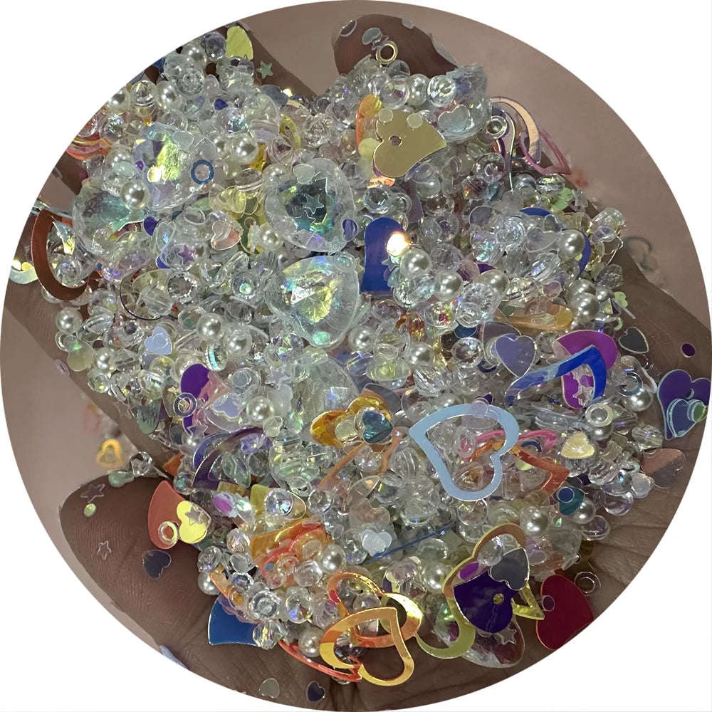 Wholesale Cute Mini Glitter Shine Stickers Beautiful Colorful for Girls Women Nail Art Decoration DIY Accessory