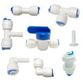 1/4" OD Quick Connect Push in to Connect Water Tube Fitting for RO Reverse Osmosis Water Filter Fittings