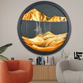Art Deco Glass Hourglass Table Lamp Customizable Sand Color Painting Mural Decompression Living Room Decoration Wedding Gift