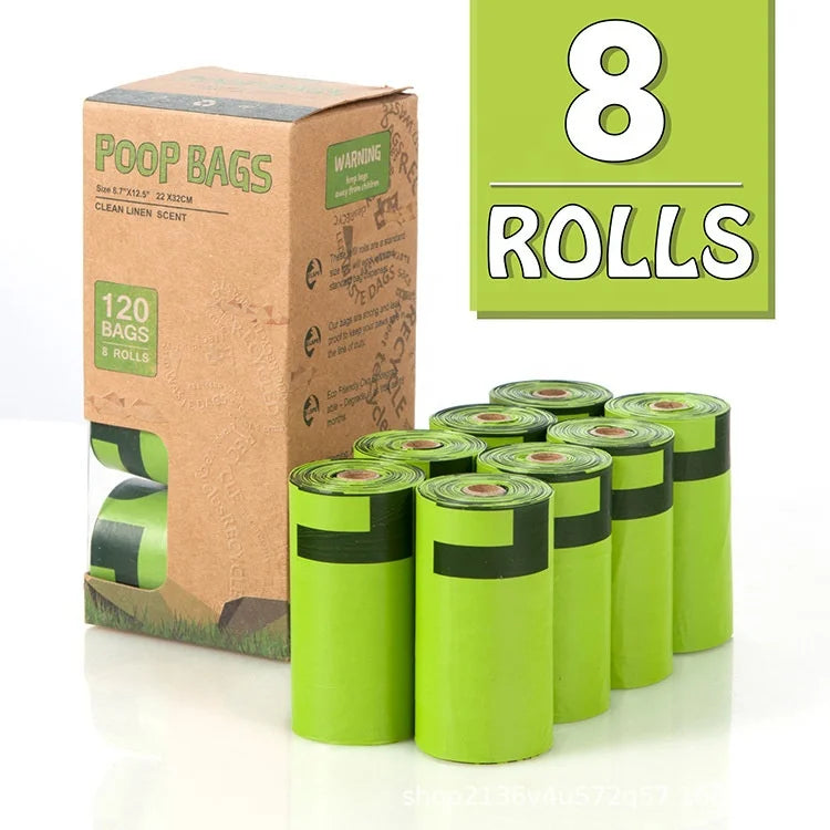 Lelote M0003 Custom Size Disposable Sustainable Dog Poop Bags Microbial Degradable All Seasons Customized Color OEM/ODM