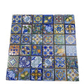 Stone Morocco Tile Pattern Inkjet Square Marble Mosaics for Interior Glazed Tiles for Kitchen or Bathroom Living Room