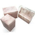 Customized Pink Marble Style Stainless Steel Box for Eyelash Extension Tweezers Box Packaging Eyelash Extension Tweezers Holder