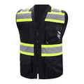 Customizable Logos High Visibility Security Construction Warning Safety Vest With Reflective Tape