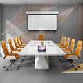 Customized Office Furniture Modern Wooden Table Commercial Furniture Solid Wood Wooden Top Steel Base 3 Layers Office Table