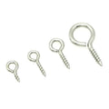 2025 Wholesale Small Tiny Mini Eye Pins Hooks Eyelets Screw Threaded Stainless Steel Clasps Hook Jewelry Findings for Making DIY