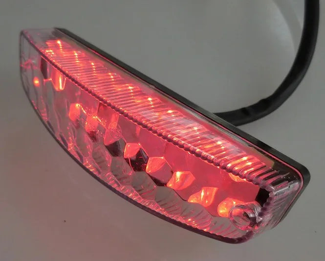Electric Scooter LED Tail Lamp License Plate Light Bicycle Running Light  Folding Bike Integrated
