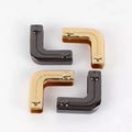 Meetee BF356 Alloy Bag Corner Handbags Strap Cover Clasp Protector Corners Decorative End Clips DIY Edge Banding Hardware Accessories
