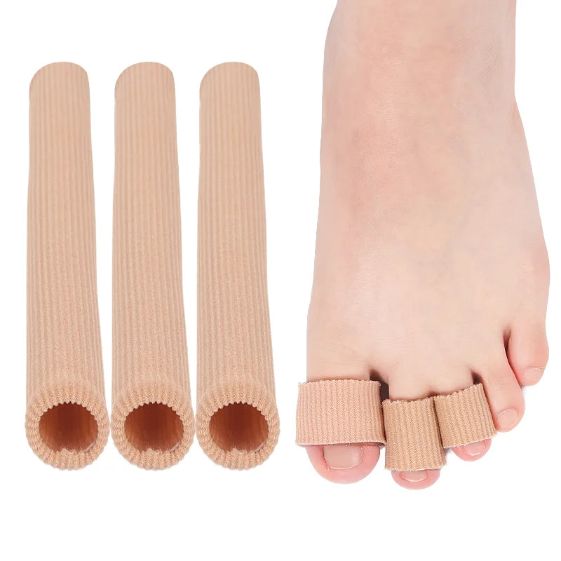 Anti-Abrasion Fiber Overlapping Toe Cap Cocoon Foot Cover with Cropable Length Protective Finger Cover for Toes