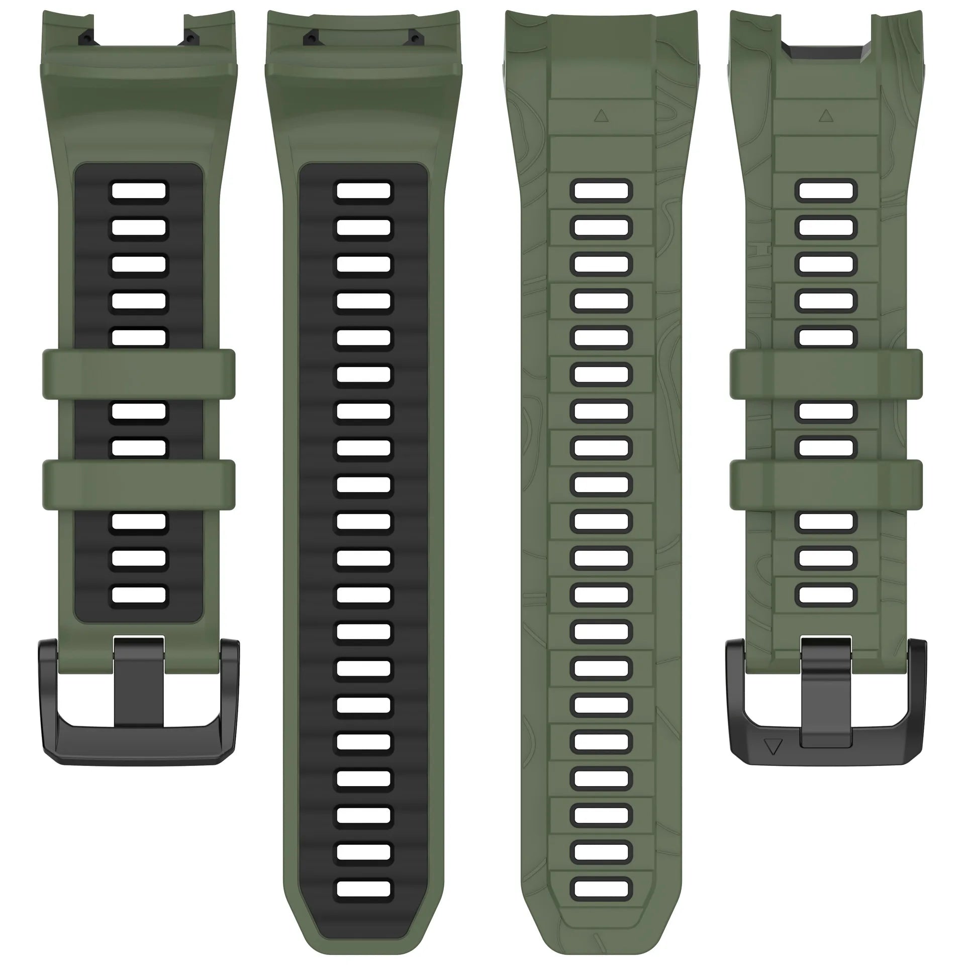 New Arrival Garmin Instinct3 Smartwatch Strap Double Color Silicone Band Quick Release 45mm 50mm Fashion Bracelet Wristband