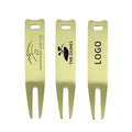 Custom Plated Golf Club Divot Tool with Customized Brass Metal Logo Bulk Order Available