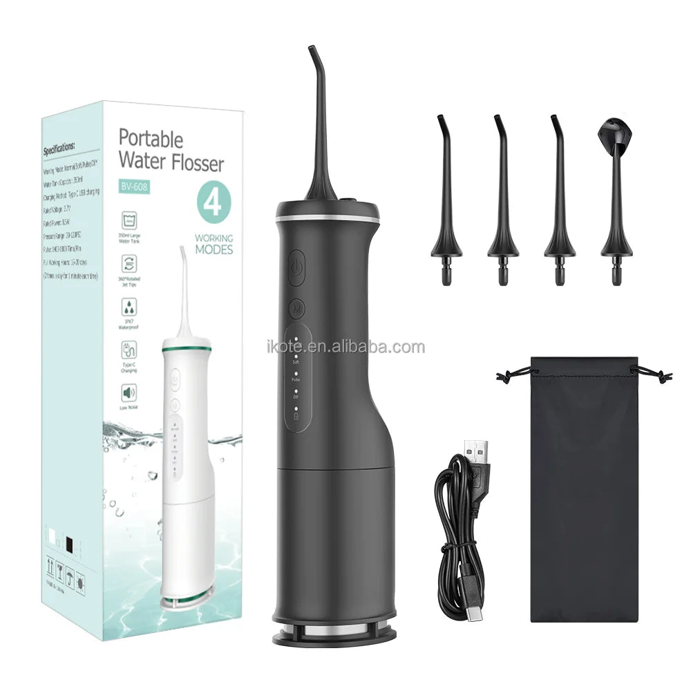 4 in 1 Rechargeable Portable for Oral Irrigator Korean Product Teeth Cleaning Dental Water Flosser