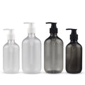 300ml 500ml High-end Empty PET Plastic Shampoo Pump Bottles Screen Printing for Lotion Skin Care Essential Oil Serum Packaging