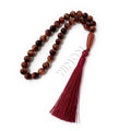 Islamic Natural Tasbeeh Tasbih Prayer Beads tiger Eye Stone 33 Beads Rosary Islamic Muslim Making Supplies