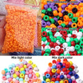 Wholesale 1000PCS/Bag Hair Beads for Kids Hot-selling 6x9mm Acrylic Beads for Hair DIY Craft Dreadlocks Accessories