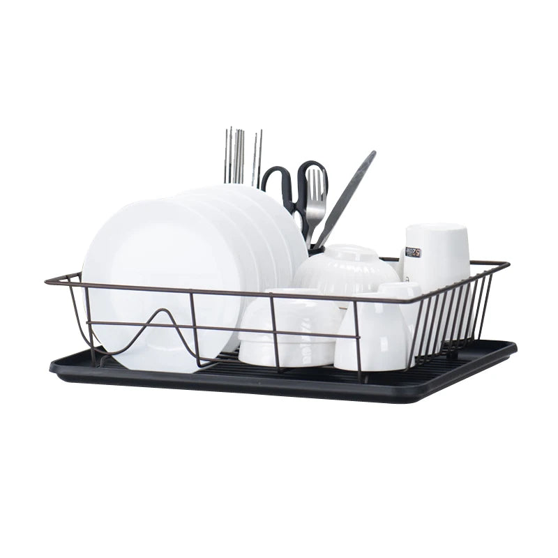 2025 Hot Sale Dish Drainer Rack with Drip Tray Dish Drainer Rack Dish Racks