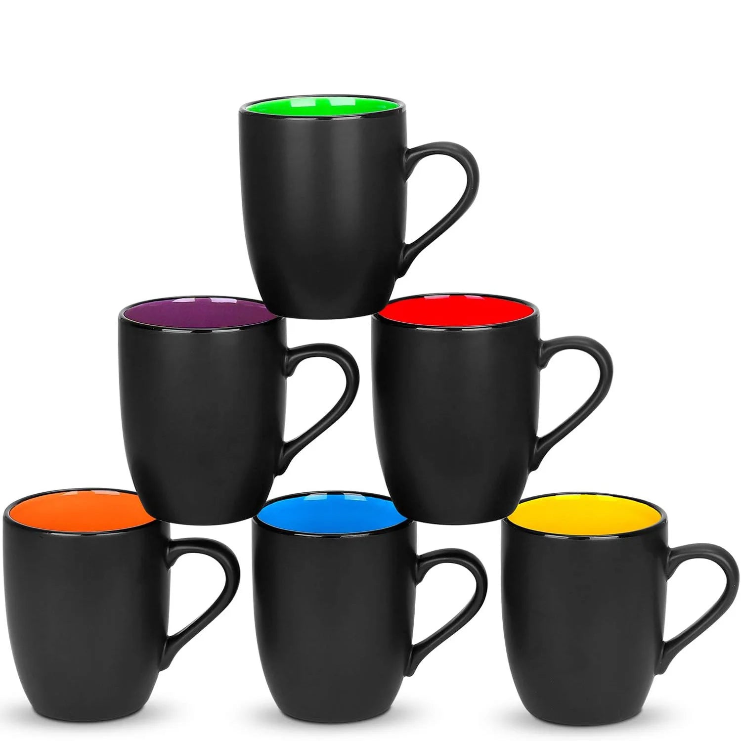 Wholesale Bulk 16oz Custom Logo Printing Black Ceramic Espresso Tumbler
