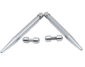 6mm 7mm Steel Chrome Plated  Glass Fixing Screw Dowel Pins Advertising Pins Nails Photo Frame Standoff