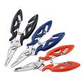 DIY OEM Stainless Steel Color Handle Outdoor Hunting Pocket Small Fishing Plier in Black Nylon Sheath