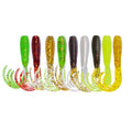 Soft Artificial 35mm 0.7g 50pcs a Bag Fishing Lures Swimbait Tail Grub Lures Worm Grub Lures Baits for Pesca