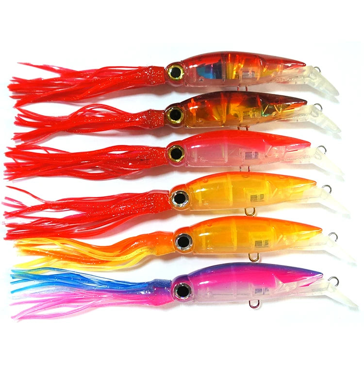 Hydro Squirt 5.5inch/140mm 1.4oz//40g LURESFACTORY Sea Bass Fishing Lures Shrimp Artificial Baits Direct From Ruilong Fishing