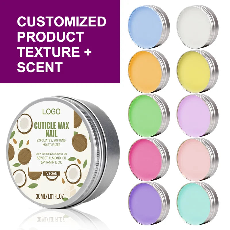 GUOCUI BIO TECH Oem/odm Manufacturer Custom Aluminum Can Natural Strengthening Cuticle Nourishing Repair Treatment Nail Wax