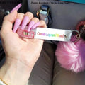 ATM Credit Card Grabber Pom Pom Debit Nail Pullers Design Card Grabber for Long Nails Plastic Keychain Clip for Long Nails