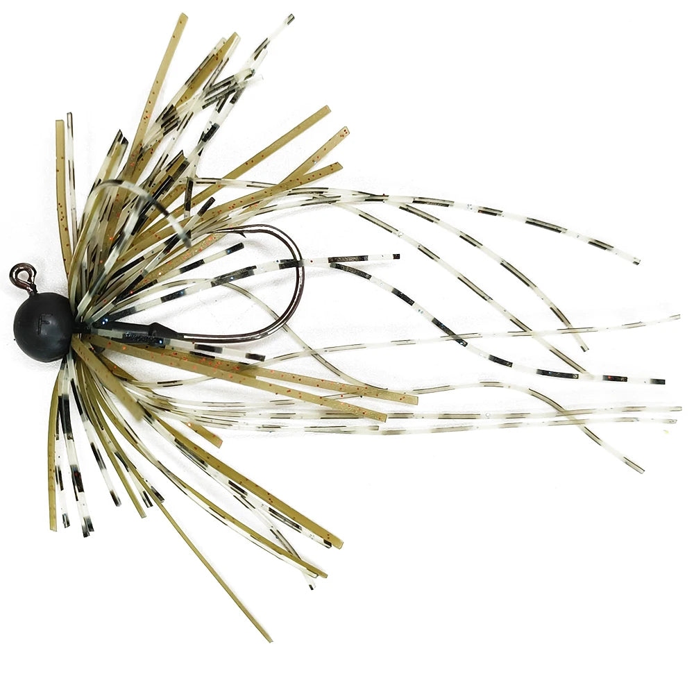 Newbility Fishing Lures 2.5g 5g Tungsten Head Rubber Jig Hook