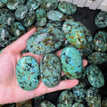Natural Wholesale Price Crystal Palm Stone Turquoise Palm Stone   for Healing