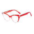 SPARLOO 2405 Women Red CP Arms TR90 Cat Eye Blue Light Blocking Glasses Private Label Optical Frames