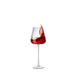 CnGlass High Quality Hand Blown Crystal Long Stem Goblet Lead Free Red Wine Glass Cup Set of 2 for Party