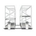 Ebb and Flow Mobile Vertical Grow Racks Multi Layer Growing Rack Hydroponic Rack