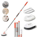 Doteclean Eco-Friendly Tile Tub Floor Scrub Cleaning Brush Long Handle Extension Pole 3-in-1 Window Cleaning Ultra Fine
