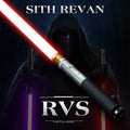 Realistic Darth Revan Red Saber Metal Hilt for Heavy Dueling Blade Infinite Color Change LED Lightsaber for Cosplay Parties Gift