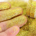 Eco Friendly Fine Glitter Holographic Iridescent Hexagon PET Color Cosmetic Grade Glitter Powder for Face