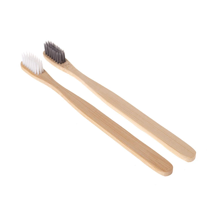 Private Logo Natural Bamboo Toothbrush Bambou Soft Cleaner Eco-friendly Travel Home Teeth Brush