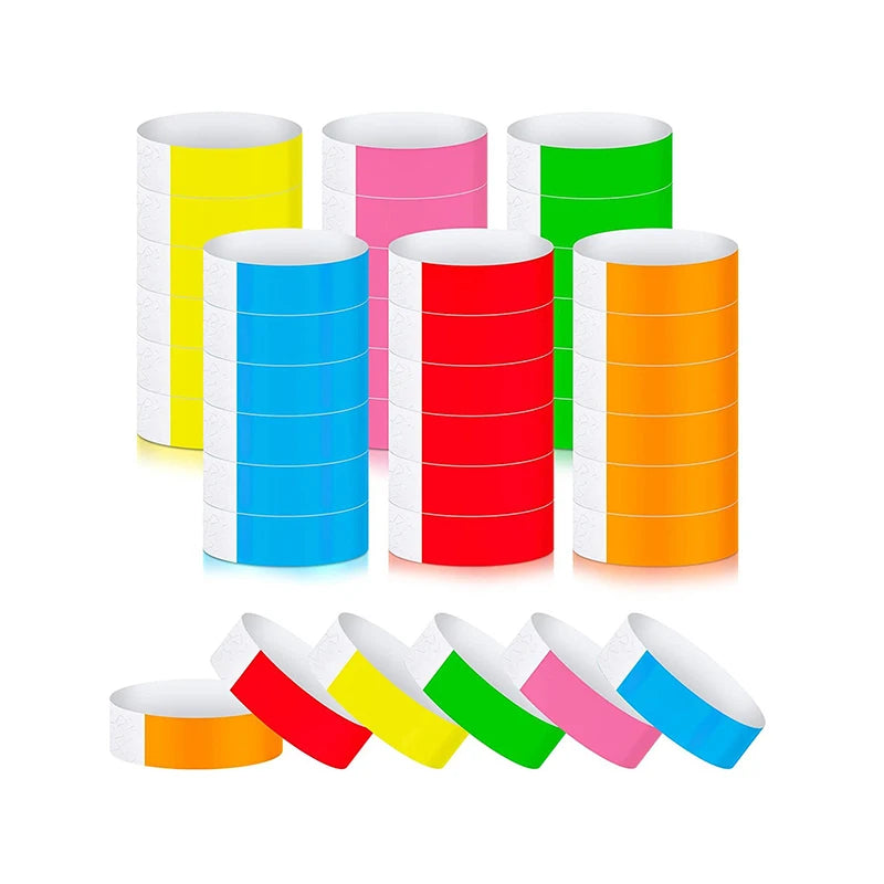 Cheap Event Wristbands Paper Disposable Waterproof Event Wristbands with Inkjet Laser Printing
