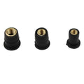 TOBO M3 M4 M5 M6 M8 Stainless Steel Threaded Insert Expansion Brass Rubber Rivet Hexagon Nut for Wood