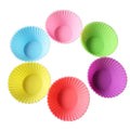 Hot Sale 7cm Round Muffin Cupcake Mold Multi Colors Silicone Cake Mold BPA Free Bakery Pastry Tools
