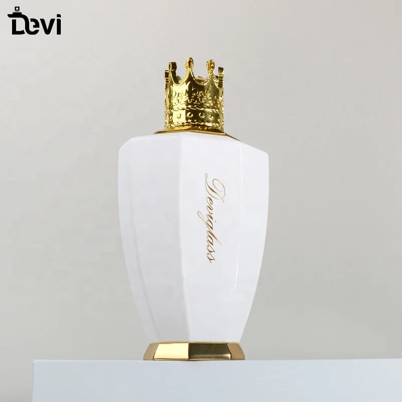 Luxury Customize White 100ml Refillable Atomizer Spray Glass Empty Perfume Bottles